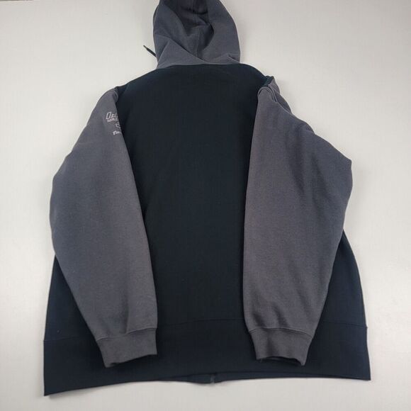 Vintage Y2K Harley Davidson Distressed Hoodie Mens Large Motorcycle Zip Up - Picture 6 of 7